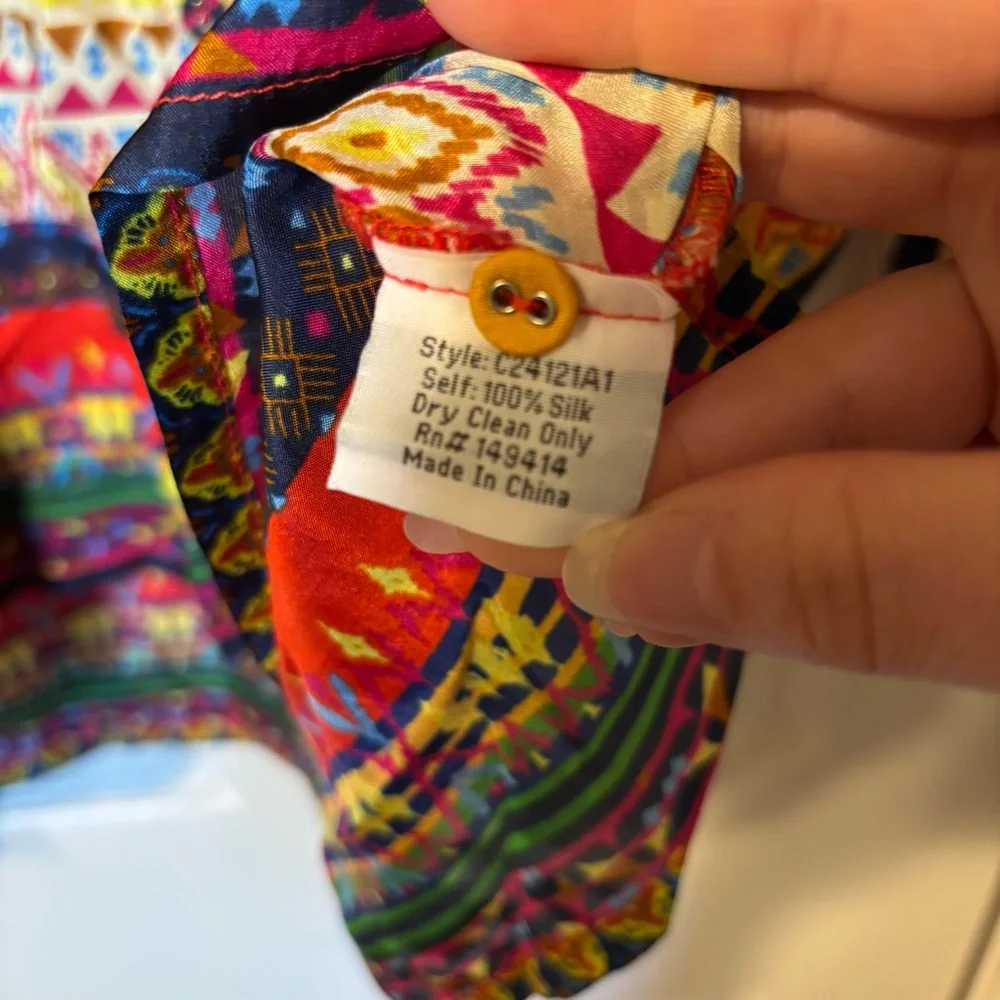 Johnny Was Multicolor Shelby Boho Tunic - Picture 5 of 6